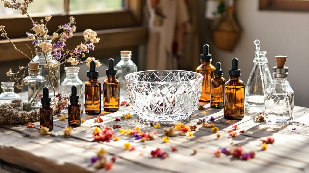 gathering blending materials