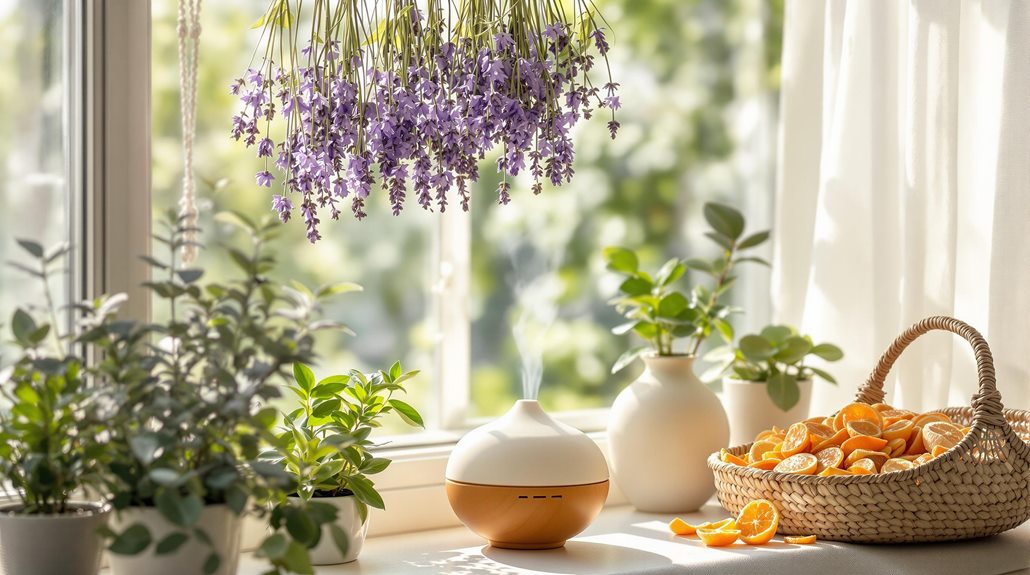 environmentally scented methods for spatial application