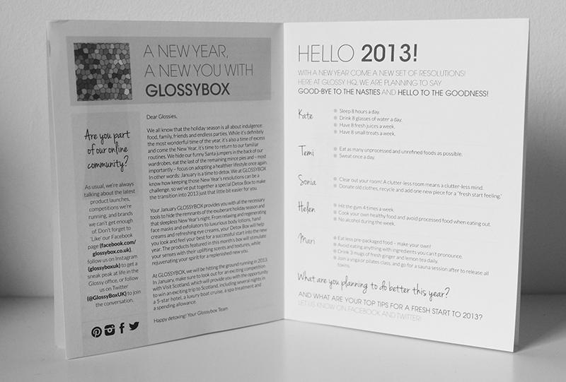 Glossybox January 2013 photo 2